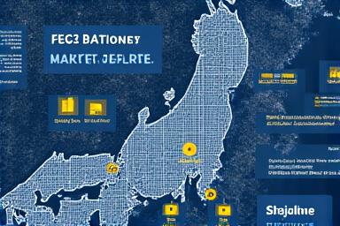 日本の都市での市場調査と分析のイメージ